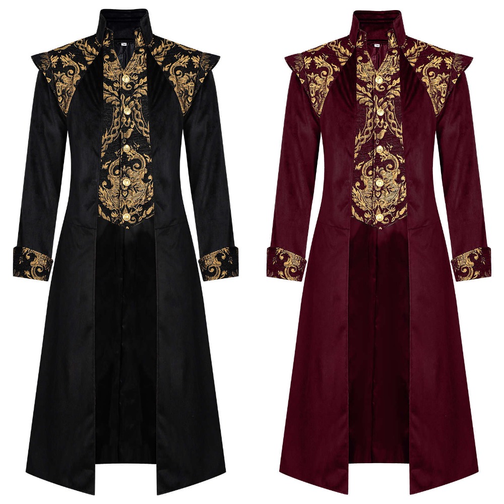 Women'S Gothic Formal Wear - Kurtka frakowa steampunkowa średniowieczna w stylu