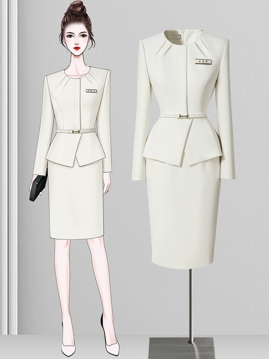 Wrap Dress Work - Profesjonalna sukienka damska do pracy, spódnica