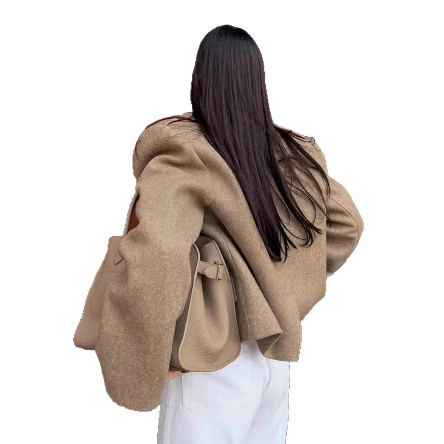 Women Formal Wear Stitching - Damska tweedowa marynarka z poduszkami na