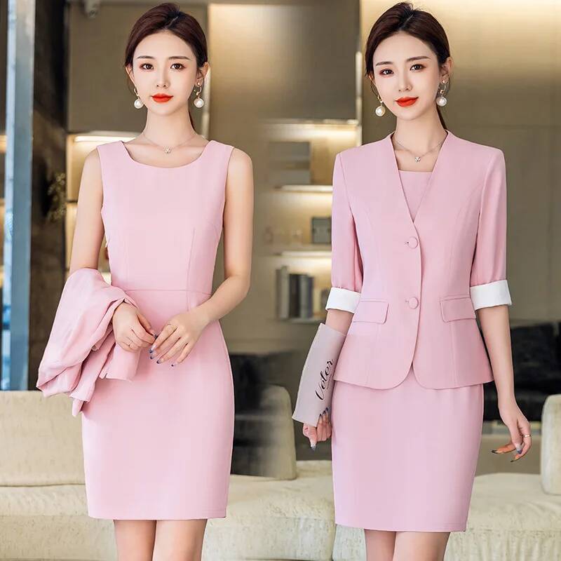 Women Formal Wear Stitching - Garnitury biznesowe damskie plus size 5XL