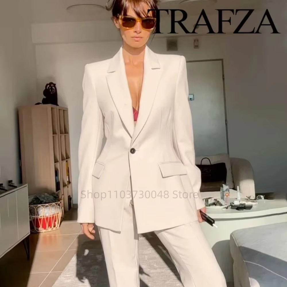 Formal Women'S Wear - Damski garnitur biurowy: marynarka i spodnie,