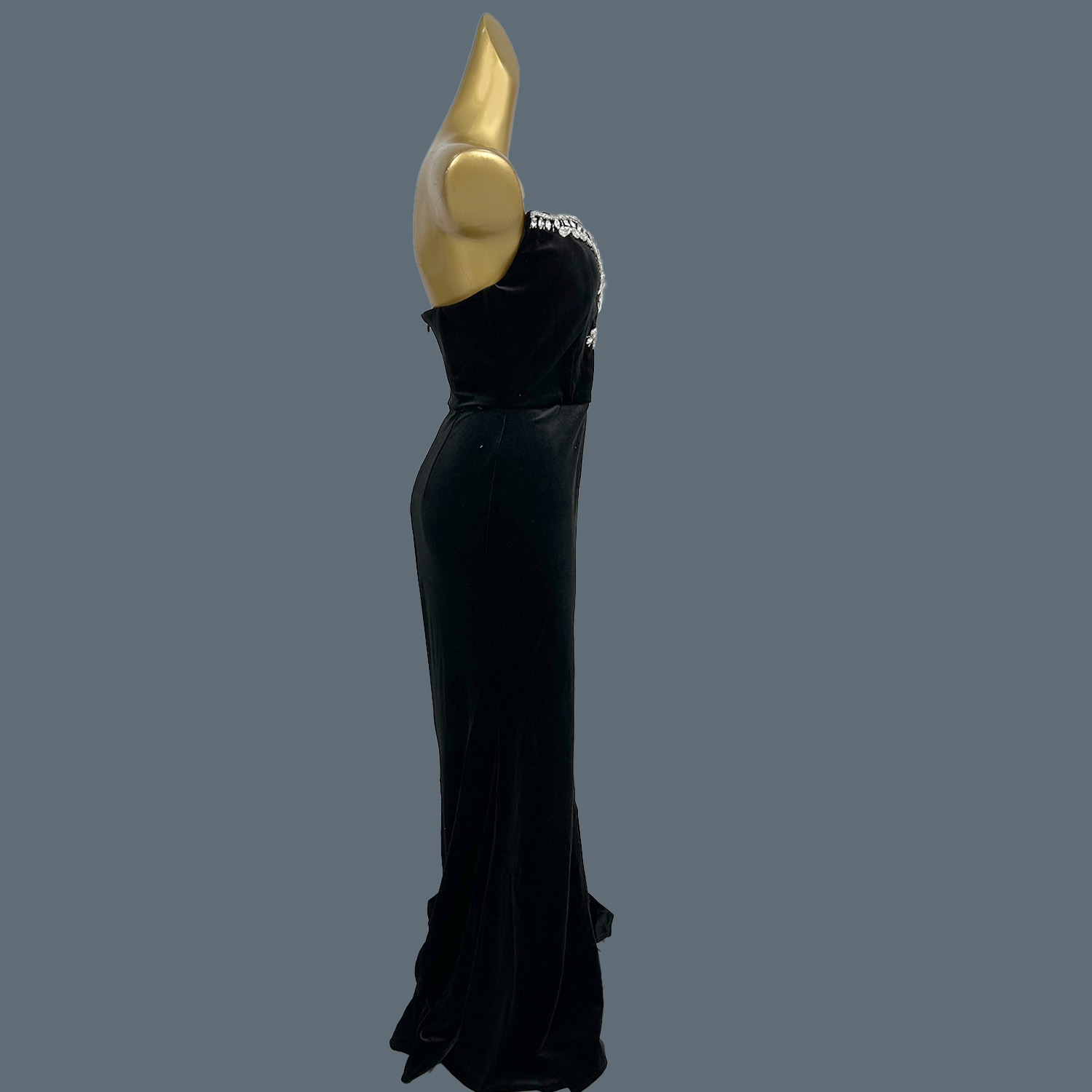 Czarna aksamitna suknia do zie – Women Formal Wear Photoshoot recenzja i cena