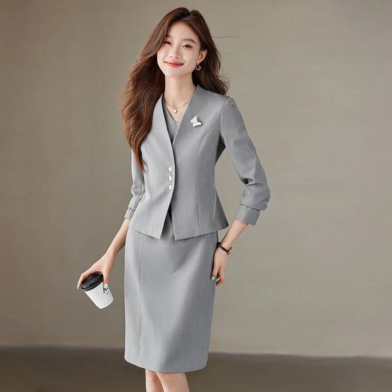 Eleganckie damskie marynarki b – Women Formal Wear Stitching recenzja i cena