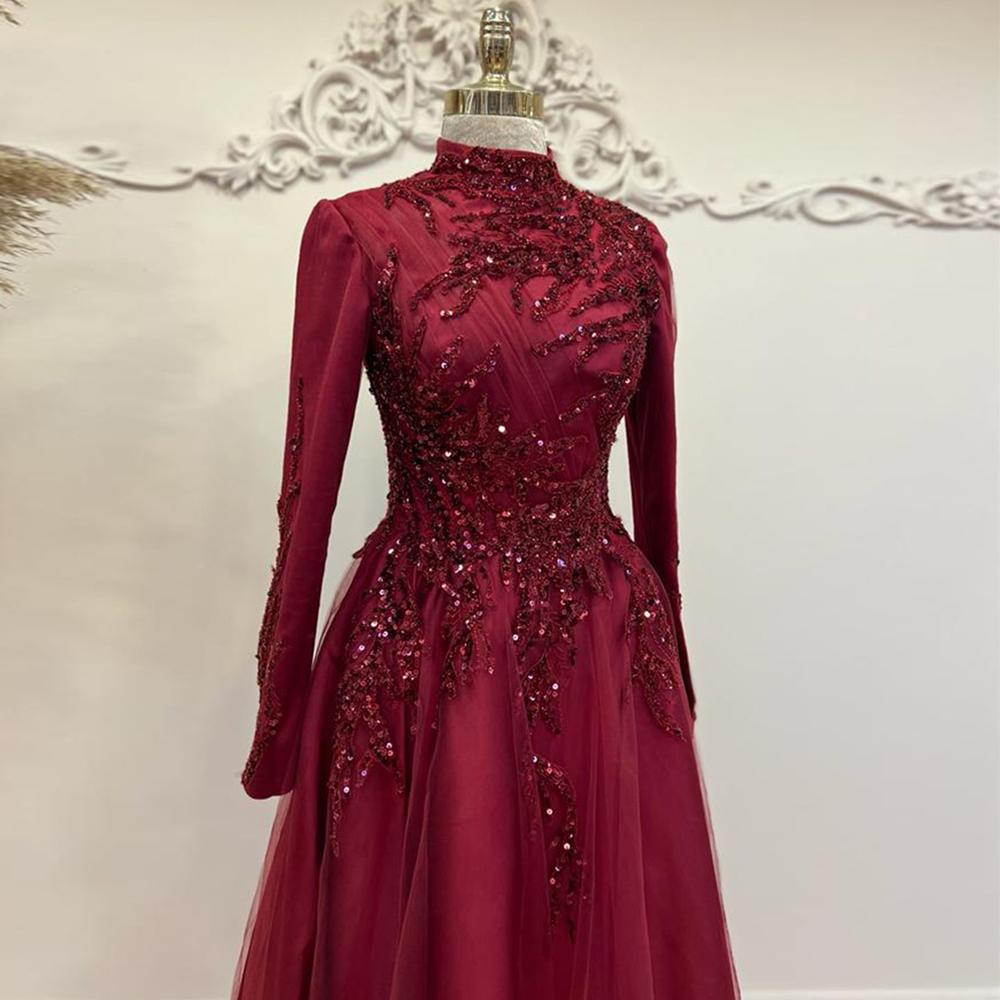 Koraliki do kostek A Line Prom – Women Formal Party Wear Dress recenzja i cena