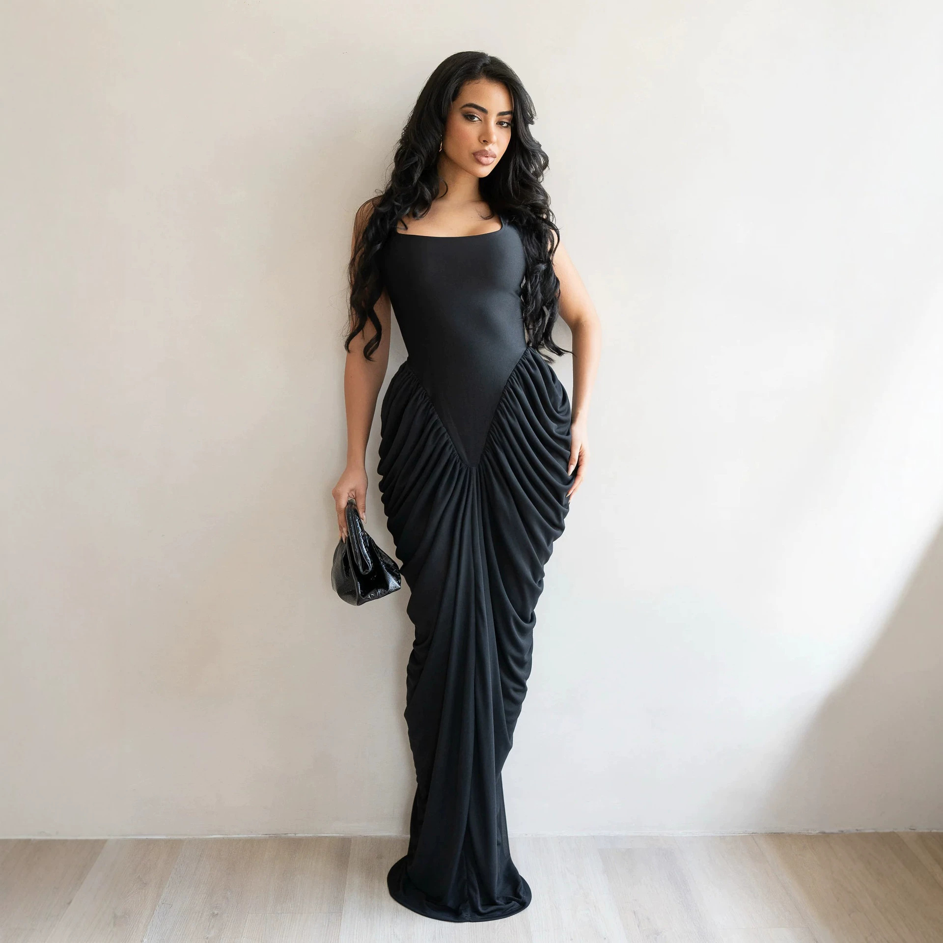 Długa Sukienka Damska Suknie S – Wrap Dress Work recenzja i cena