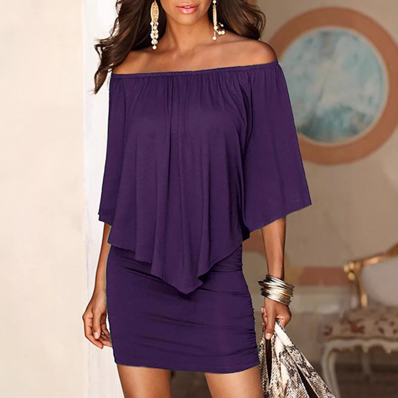 Sukienki damskie Krótkie sukie – Wrap Dress Work recenzja i cena