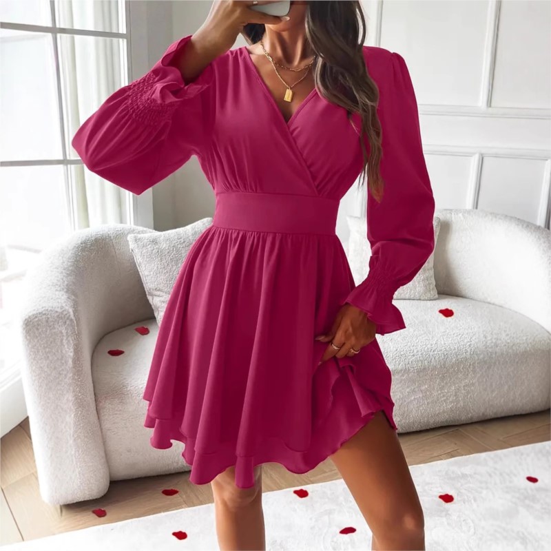 Sukienki 2025 Odzież Damska De – Wrap Dress Work recenzja i cena