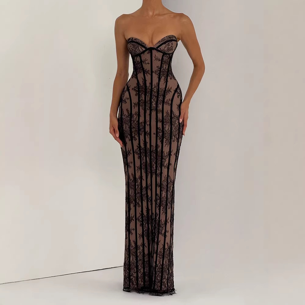 Sukienka maxi bez ramiączek, o – Formal Women'S Wear recenzja i cena