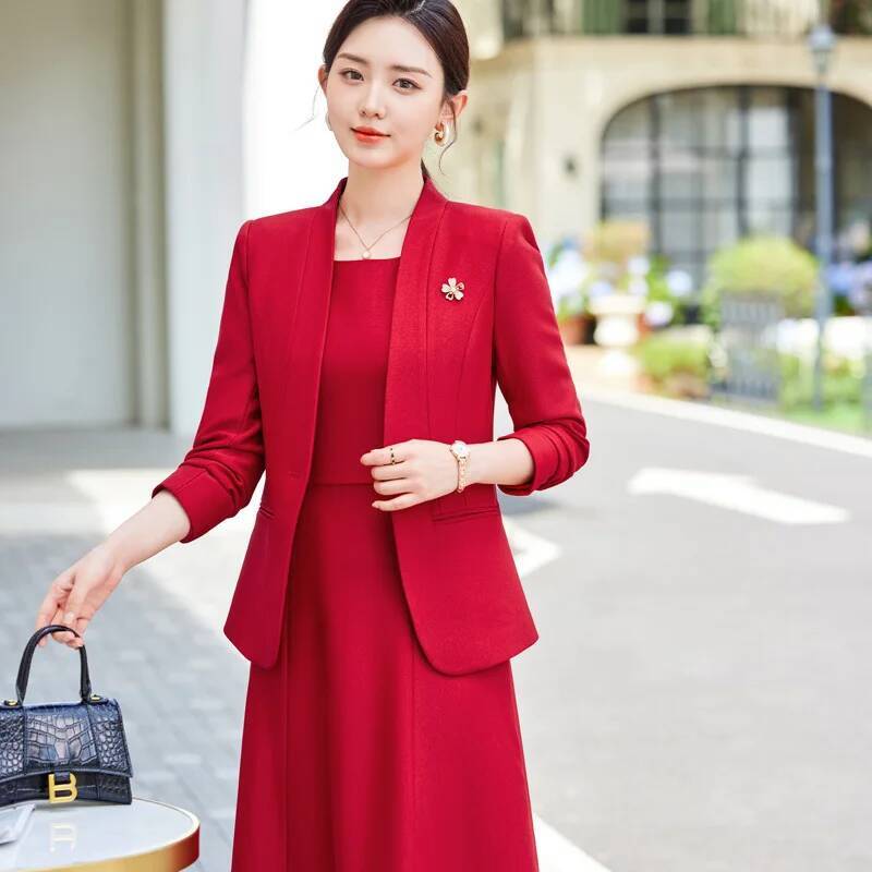 Eleganckie damskie garnitury b – Women Formal Wear Stitching recenzja i cena